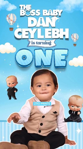 ✨Boss Baby - Digital Invitation ✨ #videoinvitation #bossbabytheme #birthdayinvitation | Ztıcı Prints