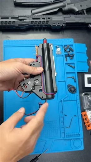 How to replace the he spring of Jingji SLR V5 Gearbox #gelblaster #gelblasterguns #gelblasters