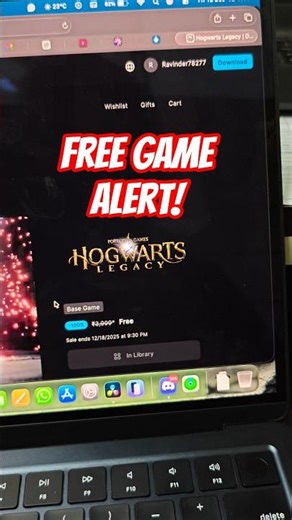 Free Game Alert! 🔥 | Hogwarts Lagacy #freegames #hogwartslegacy #shorts #epicgames