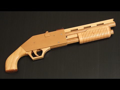 [HD] Pump-action rubber band shotgun