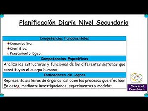 Planificación Diaria Nivel Secundario