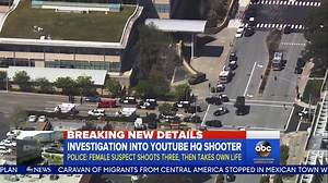 393K views · 939 reactions | New details in the shooting Tuesday at YouTube HQ in San Bruno, CA. The female suspect felt YouTube was censoring her content, and her family reported her missing days before the shooting: abcn.ws/2IoAhMn | Good Morning America | Facebook