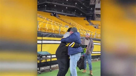 Local man who set up community food pantry given special gift from Steelers