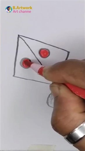 Children Flying Kite Drawing Step by Step | Easy Kite aart #drawing #B.artwork