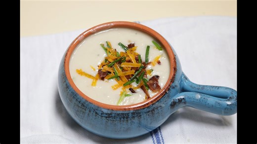 Creamy Potato Soup made from Leftover Mashed Potatoes