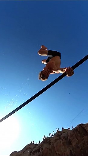 Going wild on a waterline ⚖️ #GoProFamily member @es_dons with @dylonlousberg592 @Eric Hake #slackline #exploring #summervibes #gooutside