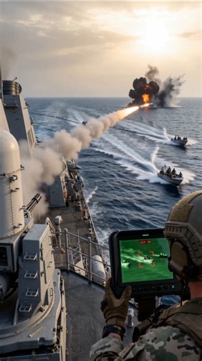 American Warship vs. Pirates: High Seas Conflict