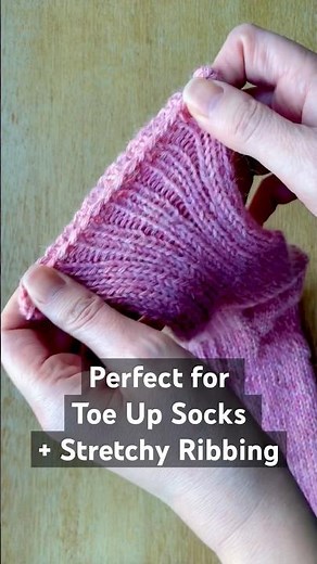 How to knit an easy stretchy bind off for ribbing and toe up socks #knitting #knitter