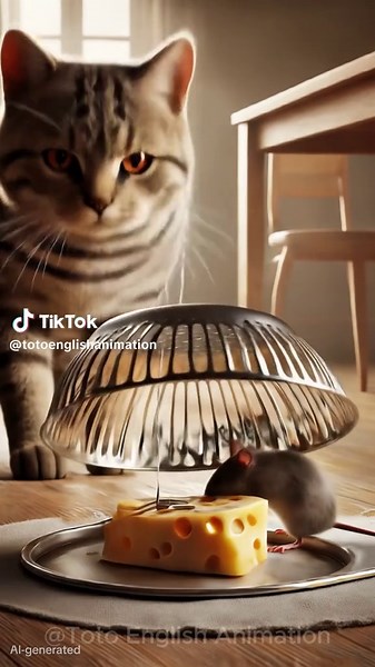 Shocking! 😱😱The cat sets a trap and waits in silence やばすぎ！😱😱猫は罠を仕掛けて静かに待っている #shorts #tabbycat #trap