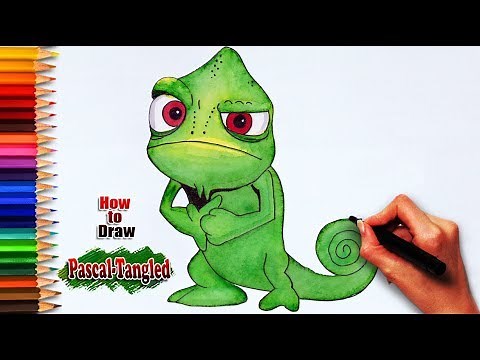 How to draw Pascal Tangled | Easy Drawing tutorials | learning for arts