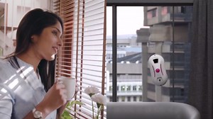 White Window Cleaning Robot W200. Automatic Window Cleaner Robot. 40ml Robot Window Cleaner. Window Vacuum Cleaner. 64dB Window Robot Cleaner