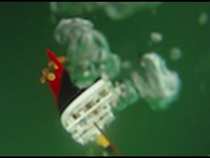 Model Titanic Sinks (w/ underwater footage)