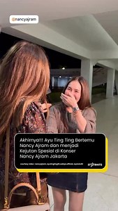 Penyanyi asal Lebanon, Nancy Ajram baru saja menggelar konser di Istora Senayan, Jakarta Pusat pada Rabu, 5 November 2025. — Penggemar Nancy Ajram bukan hanya dari kalangan masyarakat, tetapi juga sejumlah artis seperti kak @ayutingting92, King Nassar hingga kak @ivan_gunawan . — Bahkan sehari sebelum konser Nancy Ajram digelar, Ayu Ting Ting menyempatkan hadir dan bertemu sang idola. — Semalam saat konser digelar, Ayu Ting Ting tak tampak di kursi penonton. Sementara hadir diantara fans, sosok 