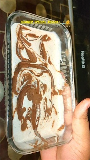 Beat the Heat with This Chilled Only 3 Ingredients Creamy Chocolate dessert by Bushra #shorts