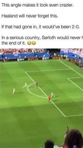 Haaland Was WIDE OPEN... 😳 Sorloth Will Regret This Forever #football #haaland #worldcup