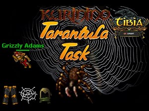 TIBIA 2021 #8 | TASK 300 TARANTULAS - BOSS HIDE - PAW AND FUR SOCIETY | Gameplay Español