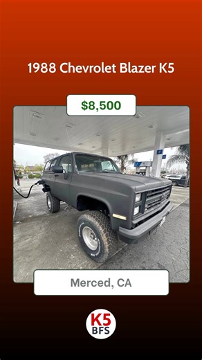 New Listings on Blazer For Sale! 1.) 1978 Chevrolet Blazer Sport Utility 2D located in Somerset, KY – Asking $5,000 2.) 1977 K5 Blazer Project located in El Paso, TX – Asking $3,500 3.) 85' K5 Blazer Runs and Drives located in Phoenix, AZ – Asking $7,500 4.) 1988 Chevrolet Blazer K5 located in Merced, CA – Asking $8,500 To get more info on these vehicles and see more, visit the K5 Blazer / Jimmy only marketplace on our website. #k5blazer #k5blazerforsale #chevyk5blazer #chevyk5blazerforsale #gmc