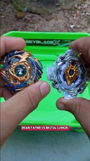 Battle of Beyblade Burst drain fafnir vs brutal luinor