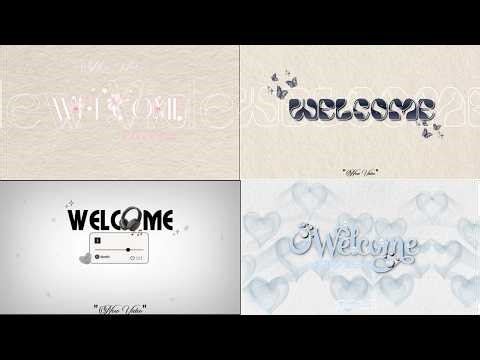 Top 4 Cute Intro & Outro Templates for YouTube 🎀 | Free Download (No Copyright)