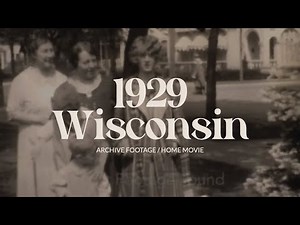 1920s Suburban Life | Rare Vintage Archival 16mm Film of Family & Community Life