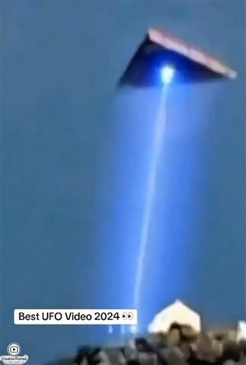 Mysterious Triangle UFO with Slow-Moving Light Beam – Unbelievable Footage