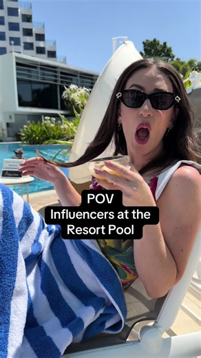 Influencers at the Resort Pool: A Humorous POV