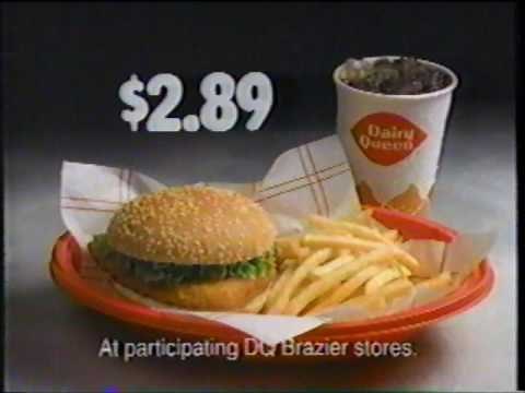Dairy Queen - DQ - Chicken Basket Deal Brazier Commercial (1989)