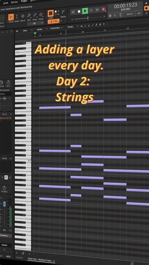 Nash on Instagram: "Adding a layer everyday, Day 2 : Strings #music #edm #musicproduction #cakewalksonar #CakewalkSonar #cakewalk"