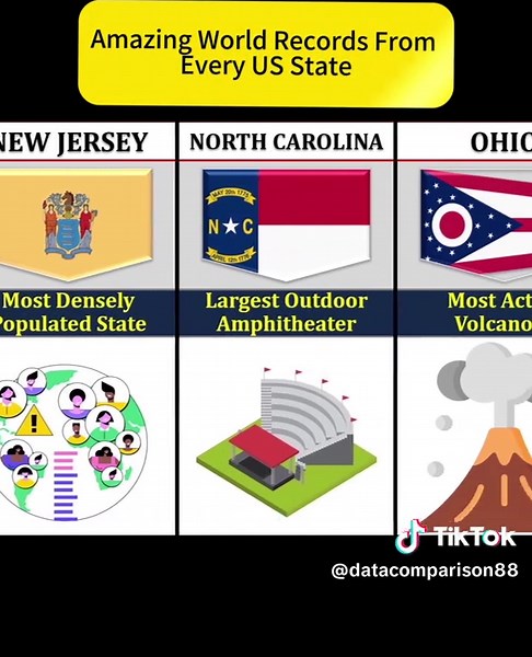 Amazing World Record From Every US States #comparison #us #usa #states #amazing #record #explore #fyp