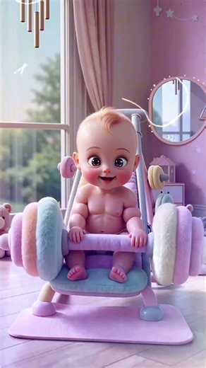 The Strongest Infant in the Gym! 🔥😍 #gym #cutebaby #shortvideo