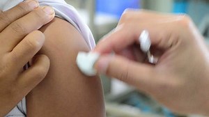 Doctor injection rabies vaccine in subcutaneous. The patient was bitten by a dog.