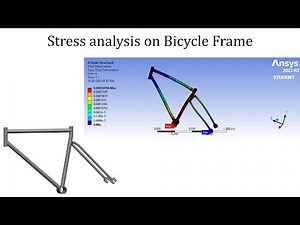 Static Structural stress analysis on Bicycle Frame | ANSYS workbench tutorials for beginners