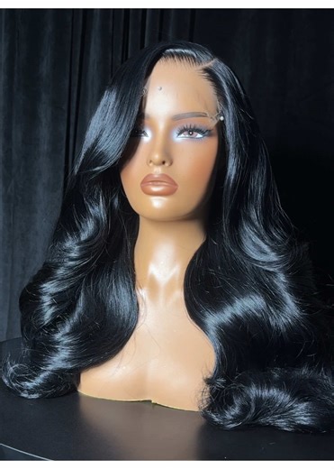 Jet black just does something every time. Clean. Classic. Effortless. The kind of black that looks rich in any lighting and frames the face without doing too much. Soft shine, natural movement, and customized the way it should be. Every wig — premade or custom — is styled and ready to wear as soon as you take it out of the box. No extra prep, no extra appointments. Premade wigs are still 10% off.#HDLaceWig