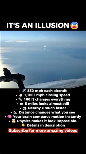 WHY DOES IT LOOK THIS FAST 😳 #shorts #aviation #physics