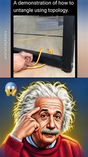 Untangle Rope Without Cutting 🤯 | Topology Trick #shorts