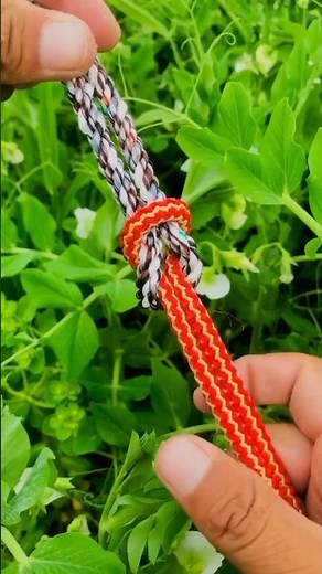 Decorative rope knot / tying knots skills #howto