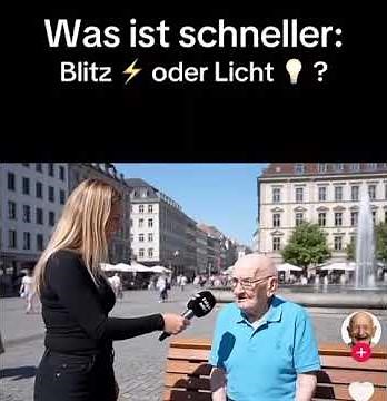 Was ist schneller ? Blitz oder Licht