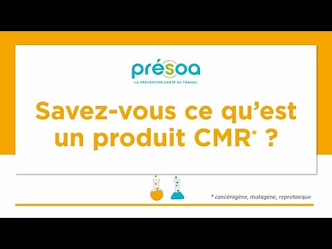Agents CMR : Prévention des risques professionnels - Vidéo Présoa