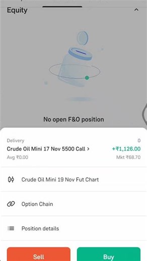 First Trade on Groww In Commodity || Crude Oil ||