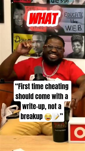 “First time cheating should come with a write-up, not a breakup 😂📝”