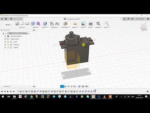 My Humanoid robot- Servo MG90s design using fusion 360- part -1
