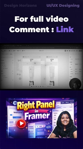 Framer Right Side Panel Explained | Properties & Controls Guide #telugu #telugudesinger