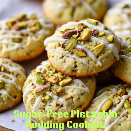 Sugar-Free Pistachio Pudding Cookies 💚 Soft, chewy, nutty, and melt-in-your-mouth — the perfect pistachio cookie fix! 📝 Ingredients 1 (3.4 oz) box sugar-free pistachio instant pudding mix 1 1/4 cups almond flour 1/4 cup butter, softened 1/3 cup powdered monk fruit sweetener 1 egg 1/4 cup chopped pistachios (optional) 👩‍🍳 Steps to Create Preheat oven to 350°F. Line a baking sheet with parchment paper. Beat butter, sweetener, and egg until smooth. Add pudding mix and almond flour; mix to form 