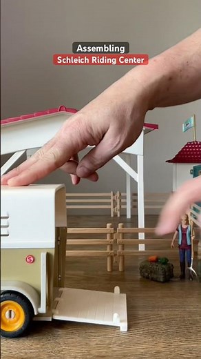 How to assemble Schleich Riding Center+ Horses delivery #asmr #toys #schleich #shorts #horse