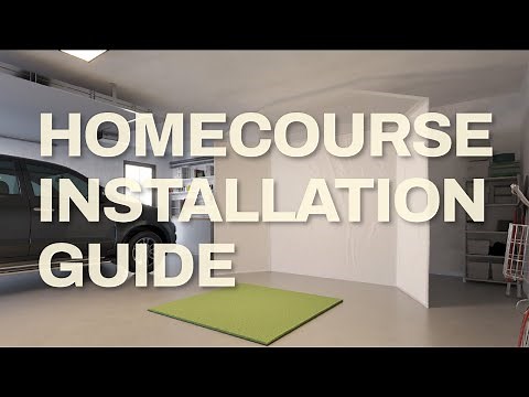 HomeCourse Retractable Golf Screen Installation Instructions | Rain or Shine Golf