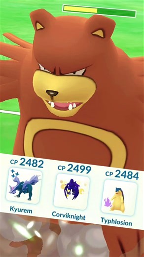 Shadow Typhlosion 🔥 Corviknight 😈 Shiny Kyurem ❄️ || ‪@pokemongo‬ #shorts #battle #pvptips