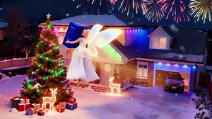 100FT Permanent Outdoor Lights with 60 LED, RGB Color Changing String Lights, IP67 Waterproof Eaves Light with APP & Remote Control, 49 Scene Modes, Music Sync Mode, For Christmas, Halloween, Party