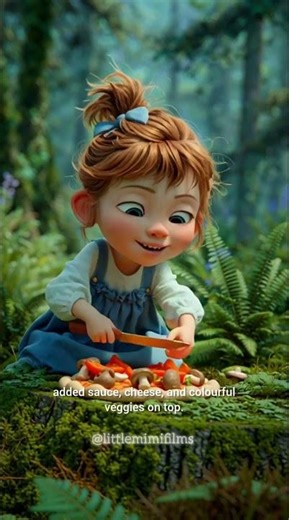 🍕 Little Mimi Makes Pizza in the Forest😋 #shorts