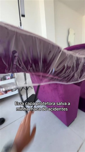 Capa protetora transparente para maca luxo