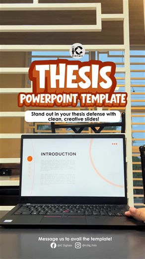 Elevate Your Thesis Presentation with This PowerPoint Template